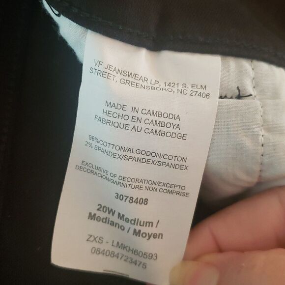 Never Worn Lee Slender Secret Straight Leg Pants Sz 20W - Picture 4 of 7